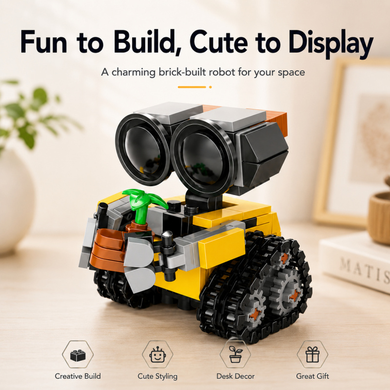 Lego Building Blocks - Mini Robot Yapı Blokları Seti, Bitki