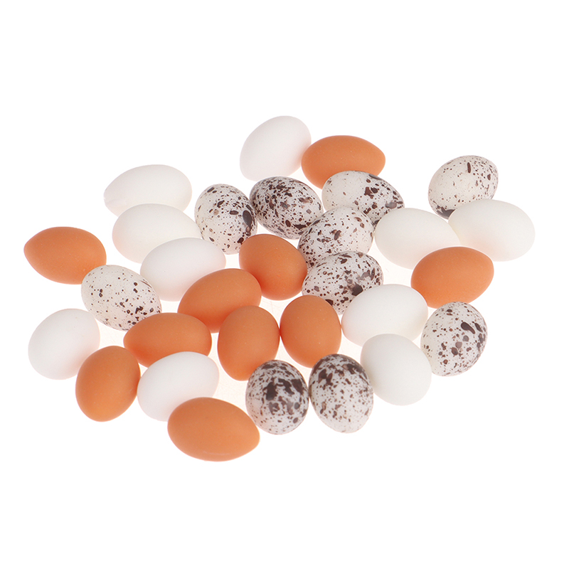 Kids Toys Play Egg - 10 adet Dollhouse minyatür simülasyon yumurta