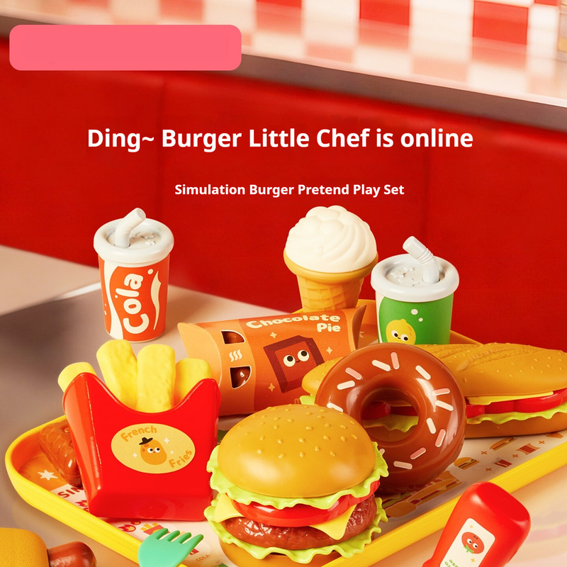 Kids Toys Kitchen Set - Mideer Çocuk Burger Oyun Seti Eğitici