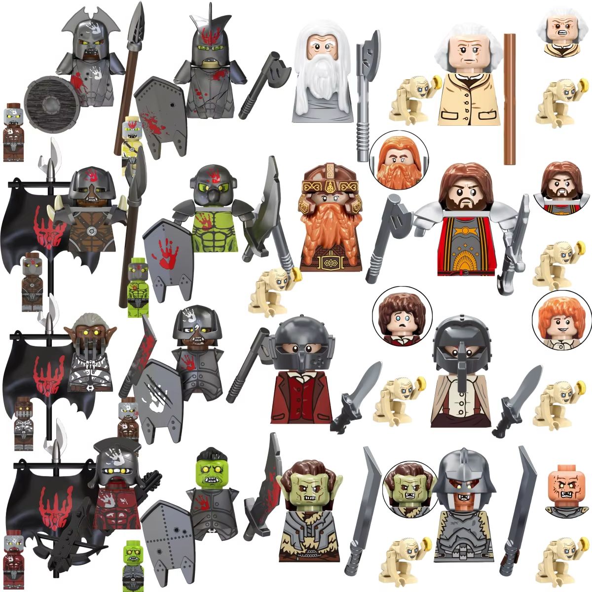 Lego Building Blocks - Kör Kutu TV6410 Mini Aksiyon Figür