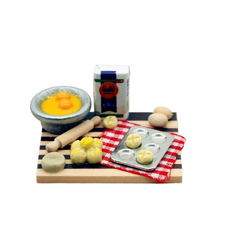 Kids Toys Play Egg - Dollhouse Gıda Oyuncak Pasta Yapma İstasyonu