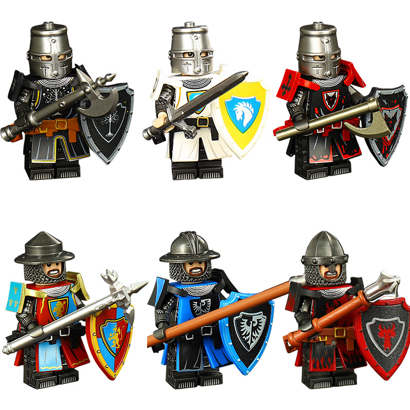 Lego Building Blocks - ST3631-3636 Orta Çağ Ateş Ejderhası Gölge