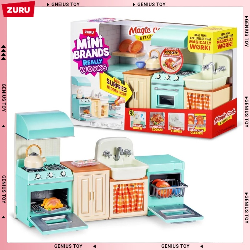 Kids Toys Kitchen Set - Zuru Mini Markalar Sihirli Aşçı Mutfak