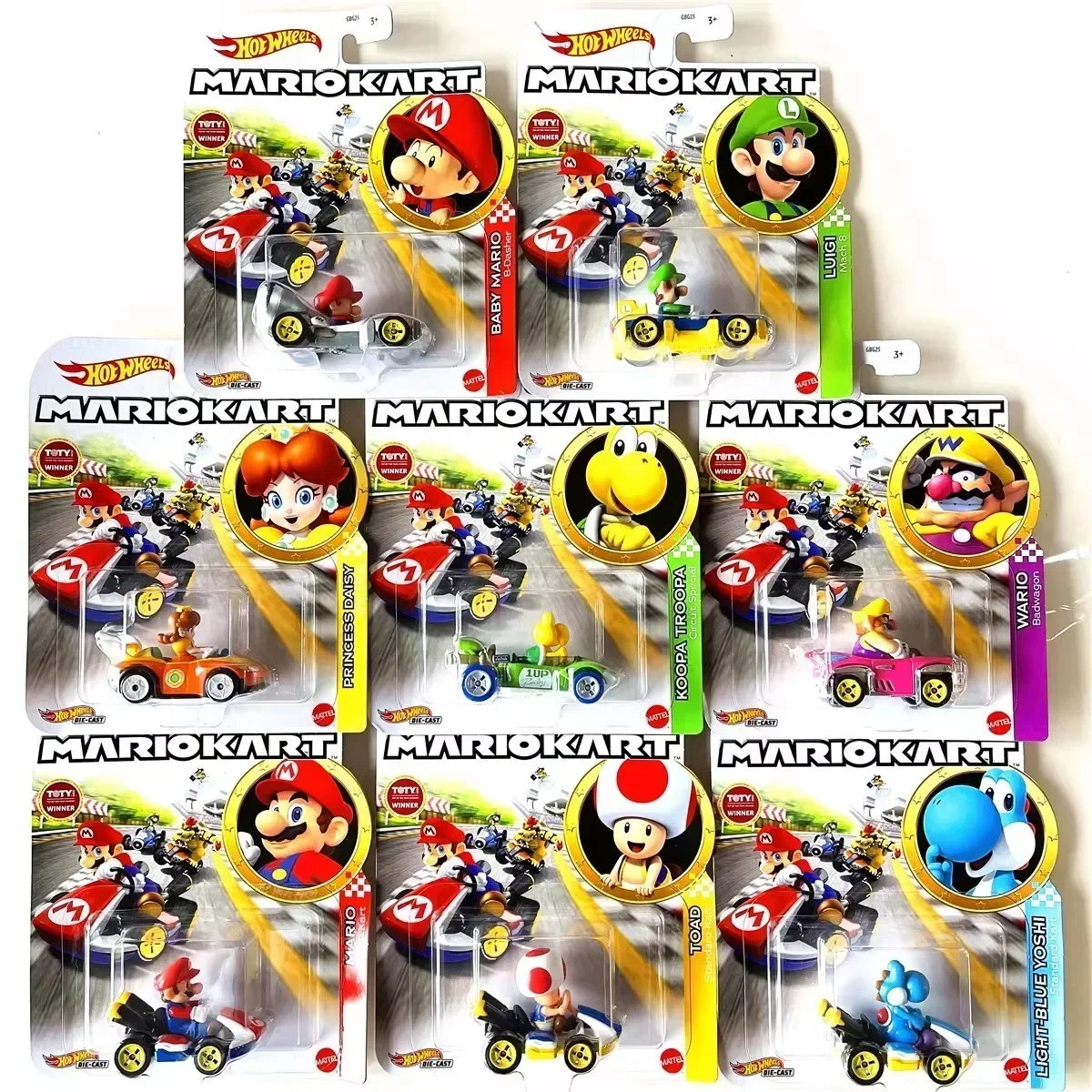 Kids Toys Cars - Orijinal sıcak tekerlekler Mario Kart 1: