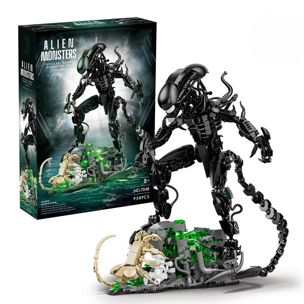 Xenomorph Kids Toys - 958 adet uzaylı canavarlar yapı taşları