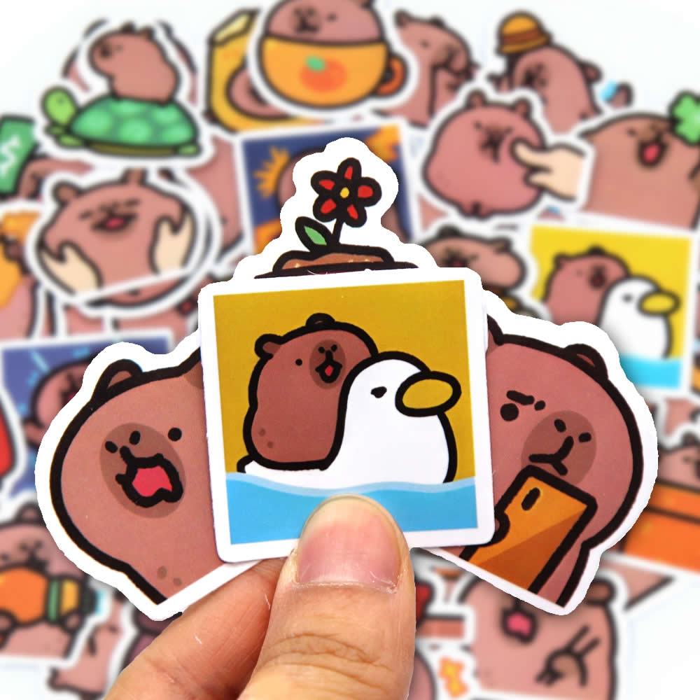 Kids Toys 10 Year Old - 10/50/100 adet Capybaras Çıkartmalar Karikatür Sevimli
