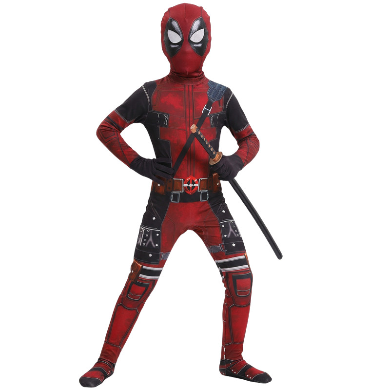 Kids Toys Set - 3-12Y Çocuklar Deadpool Kostümü Kılıç Çantası