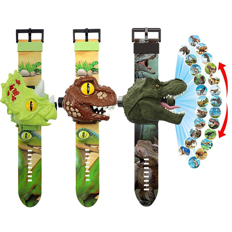 Kids Toys Cartoon Images - 24. Imagic Projeksiyon Çocuk Saatler Dinozor
