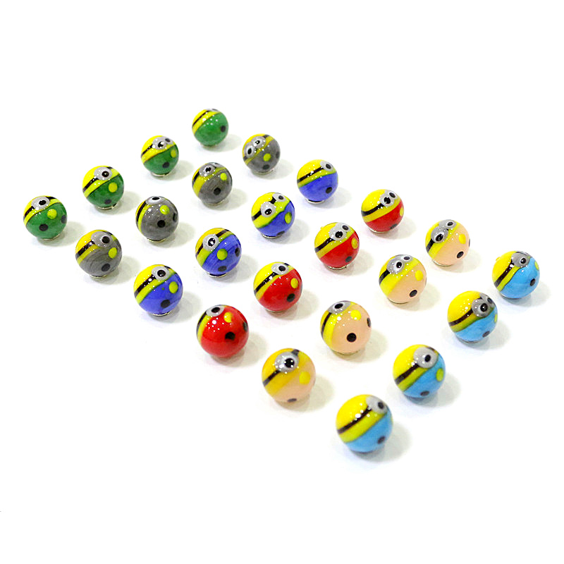 Kids Toys Cartoon Images - 24 adet sevimli nadir cam bilyeler