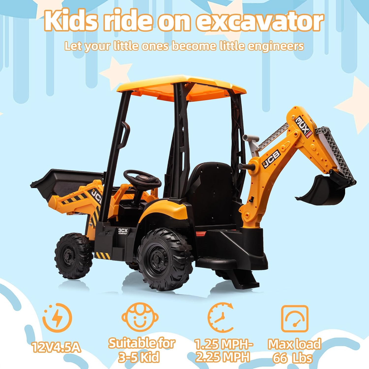 Resmi Lisanslı JCB 12V Çocukla - Kids Toys Jcb incelemesi ve fiyatı