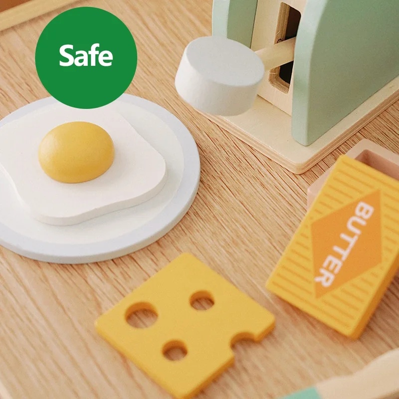 Ahşap Simülasyon Tost Makinesi - Kids Toys Kitchen Set incelemesi ve fiyatı