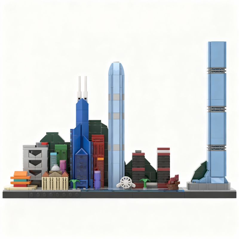 667 adet MOC Hong Kong Skyline - Kids Toys Hong Kong incelemesi ve fiyatı