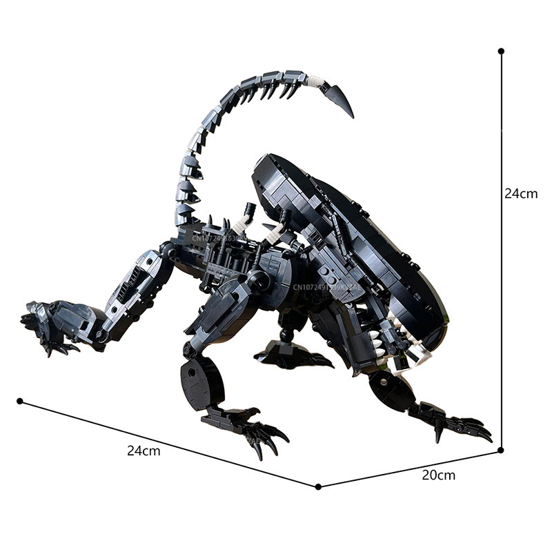MOC Aliened canavar yapı taşı  - Xenomorph Kids Toys incelemesi ve fiyatı