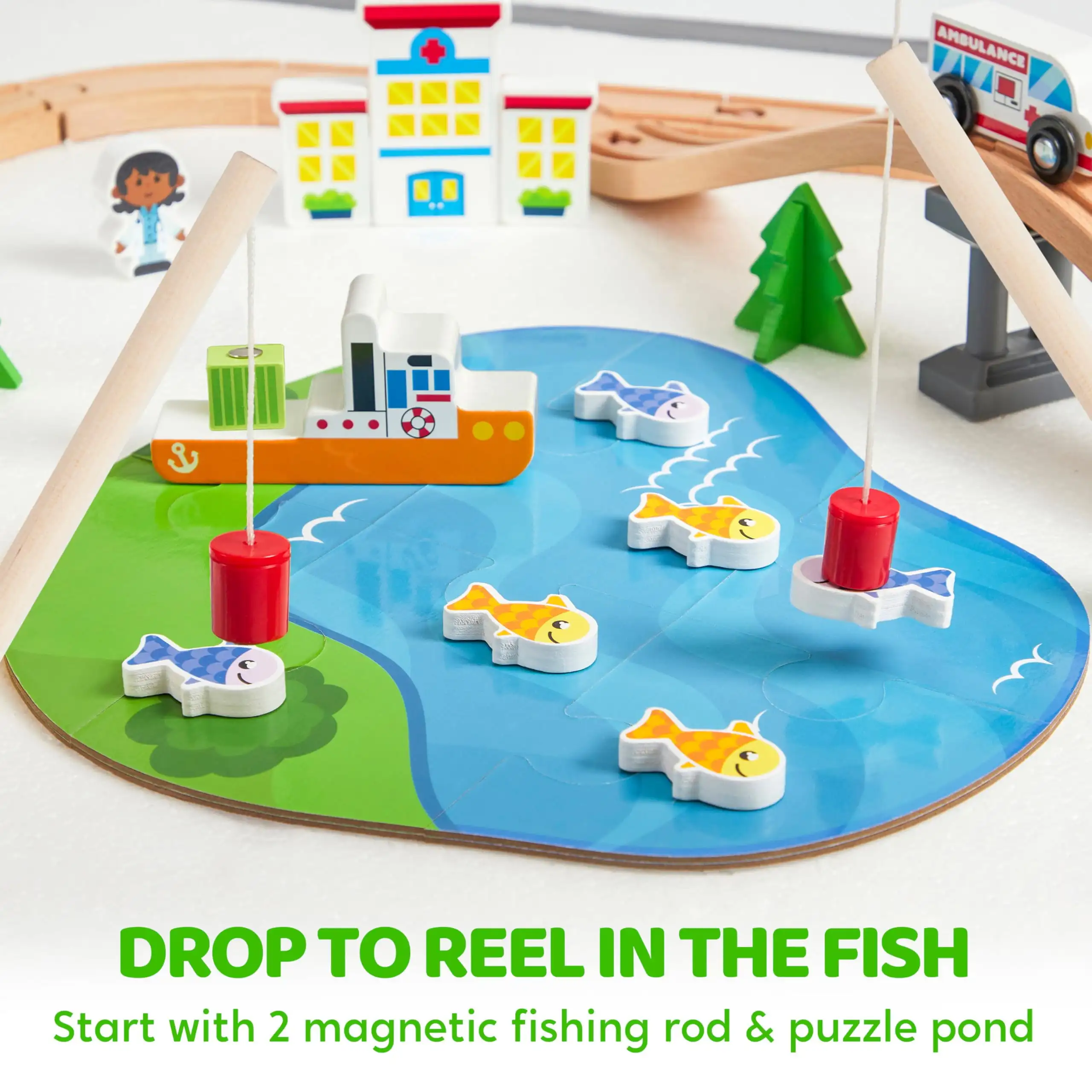 Joyfy 110/60 Parça Ahşap Tren  - Kids Toys Set incelemesi ve fiyatı